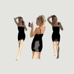 Black Sleeveless Mini Dress